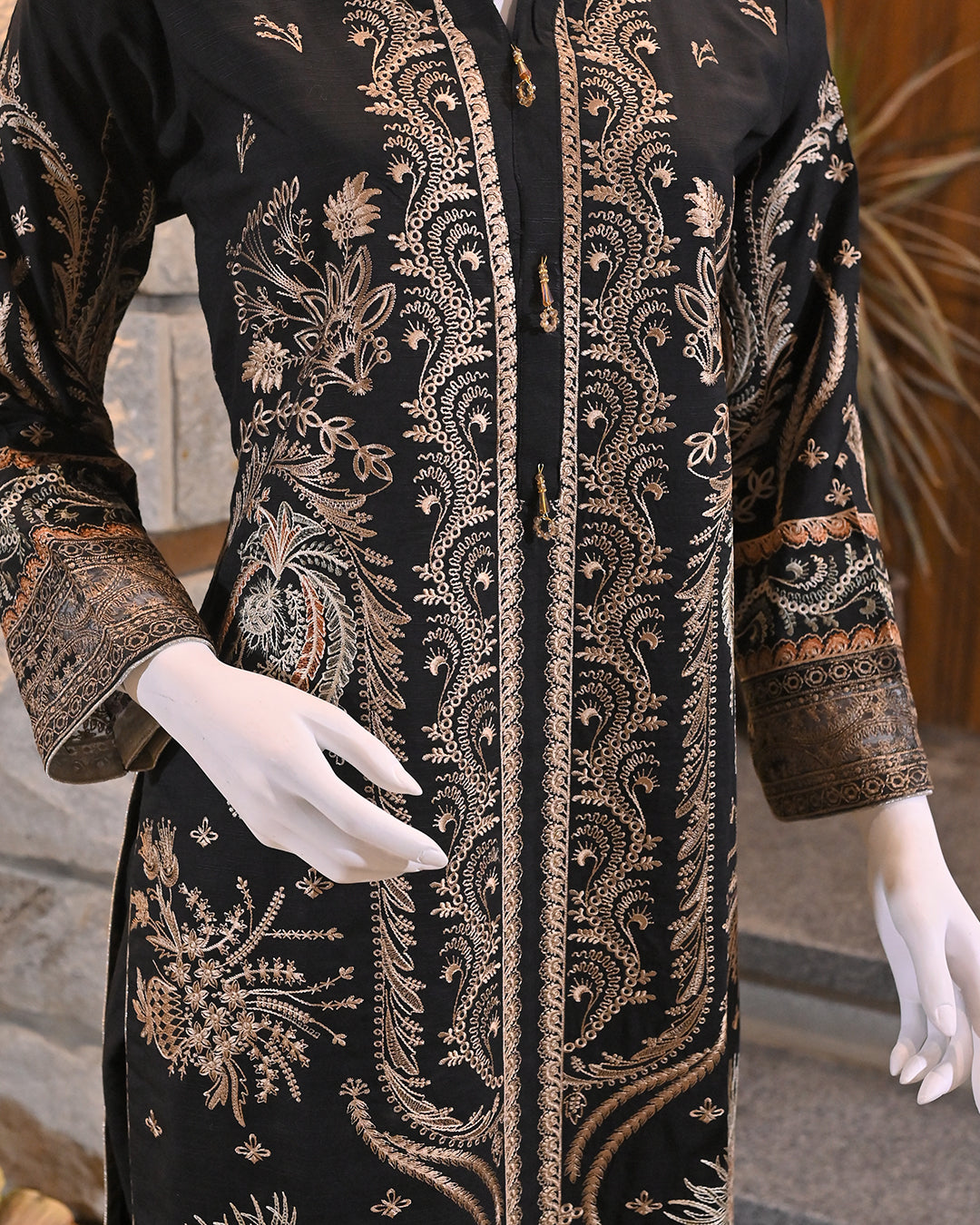 Black 3-Piece Suit | Premium Viscose | Readymade
