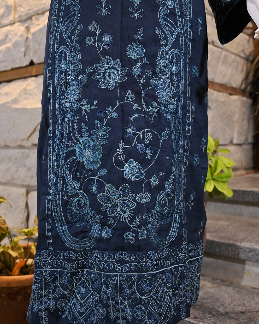 3-Piece Suit |embroidered Dhanak | Readymade