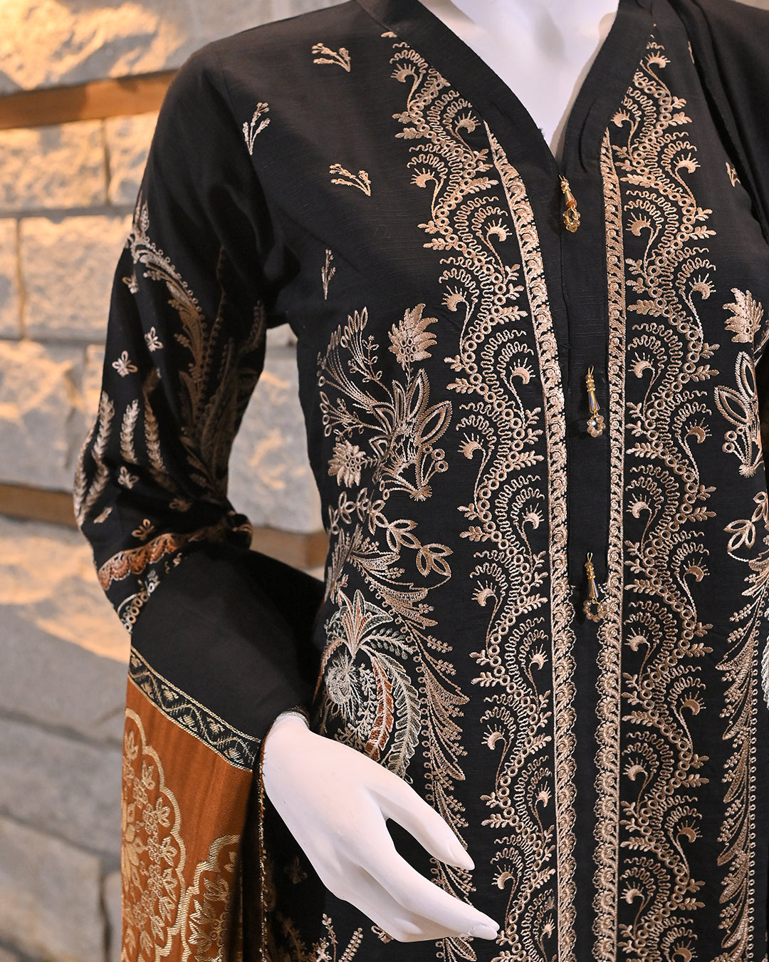 Black 3-Piece Suit | Premium Viscose | Readymade