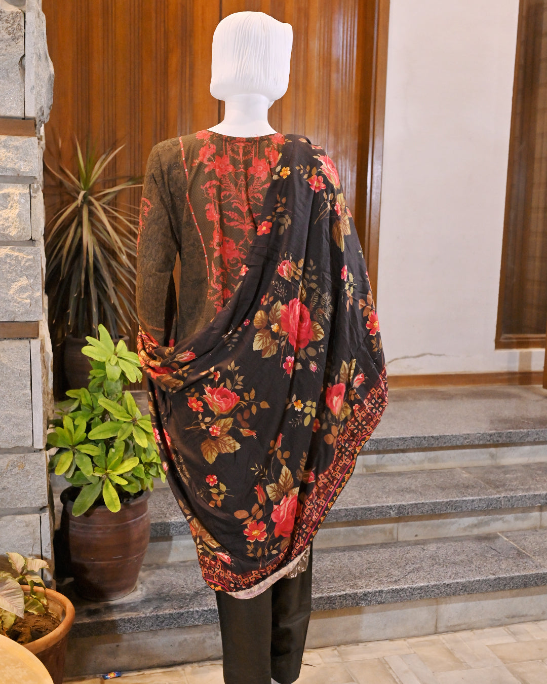 3-Piece Suit | Digitally Printed Khaddar | Readymade