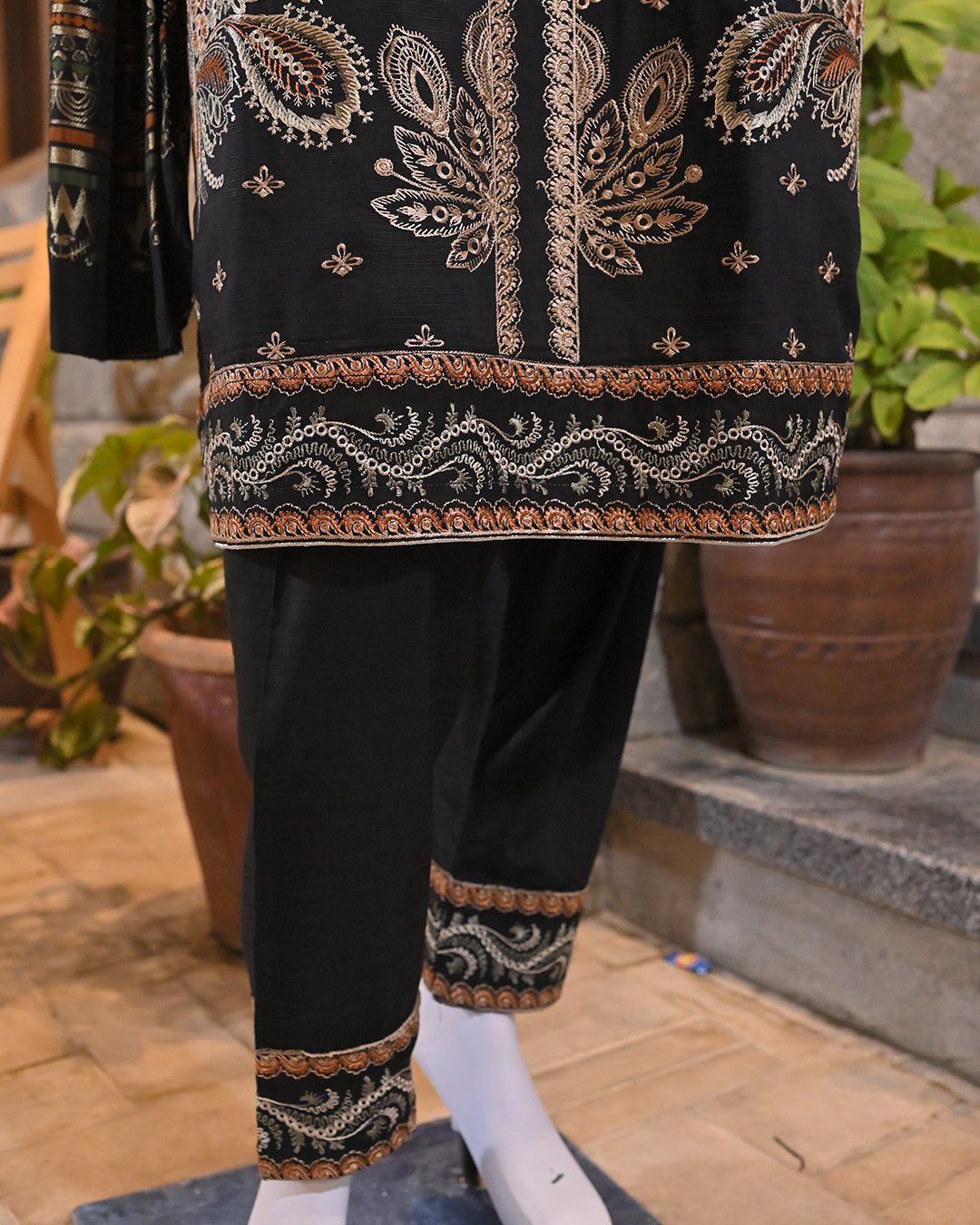 Black 3-Piece Suit | Premium Viscose | Readymade