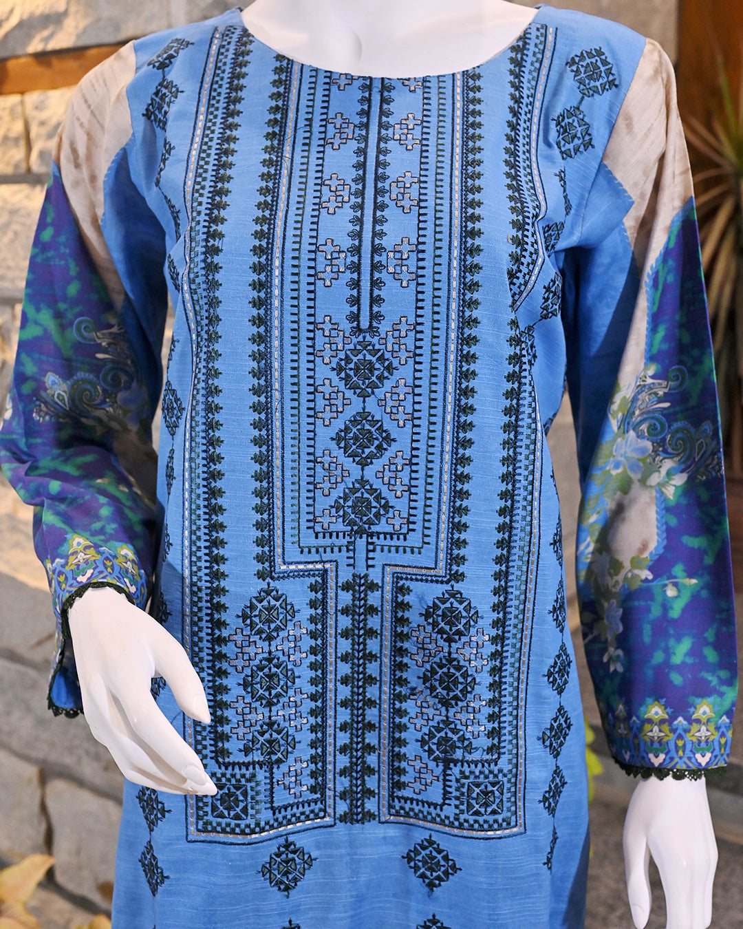 Buy 1 Get 1 Free Readymade 3 Piece Dhanak and Khaddar