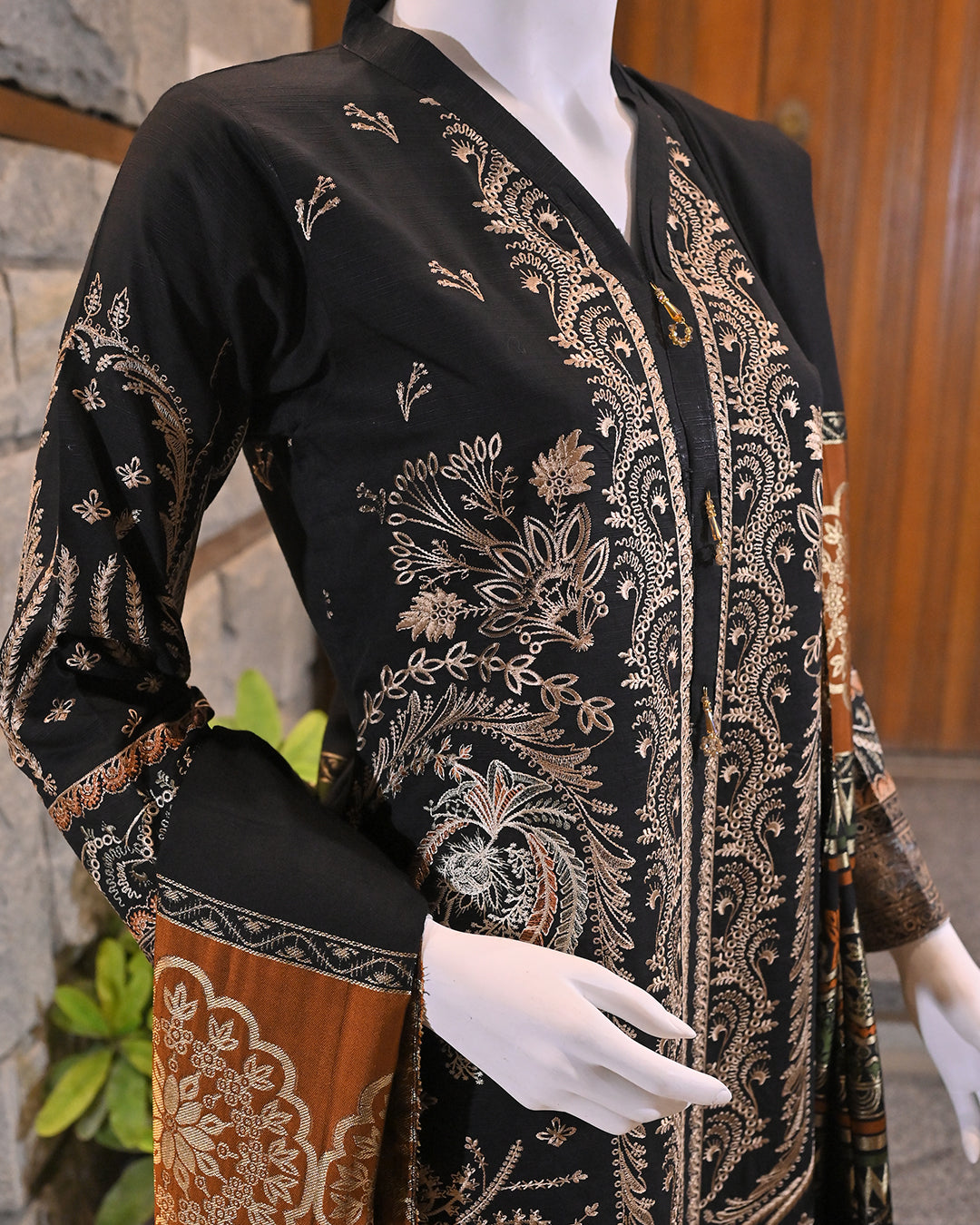 Black 3-Piece Suit | Premium Viscose | Readymade
