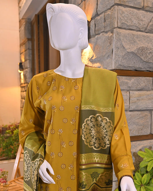 3-Piece Suit | Embroidered Viscose | Readymade