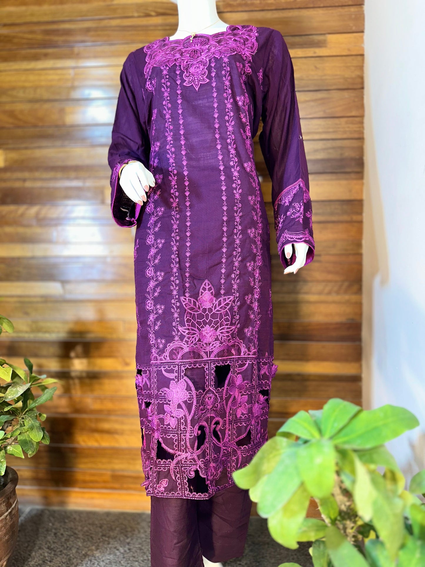 3-Piece Suit | Embroidered Khaddar | Readymade