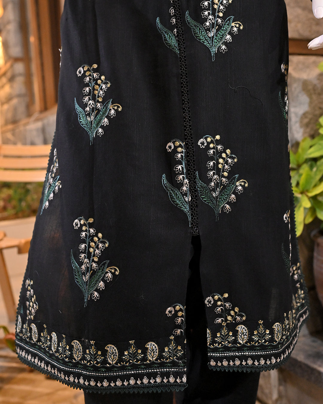 3-Piece Suit | embroidered Khaddar  | Readymade