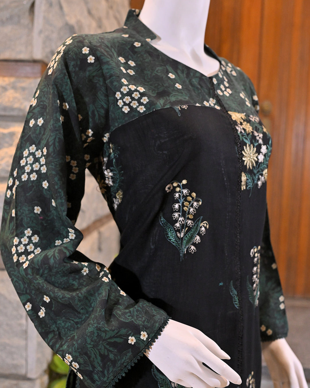 3-Piece Suit | embroidered Khaddar  | Readymade