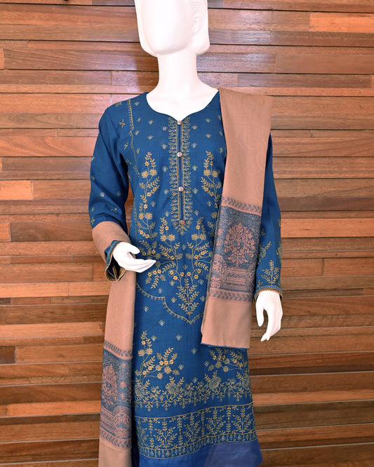 3-Piece Suit | Fancy Dhanak | Readymade