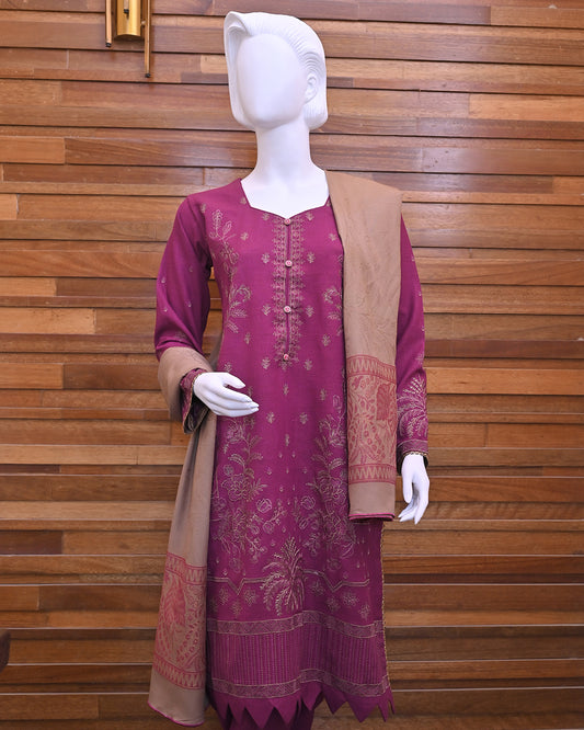 3-Piece Suit | Fancy Dhanak | Readymade
