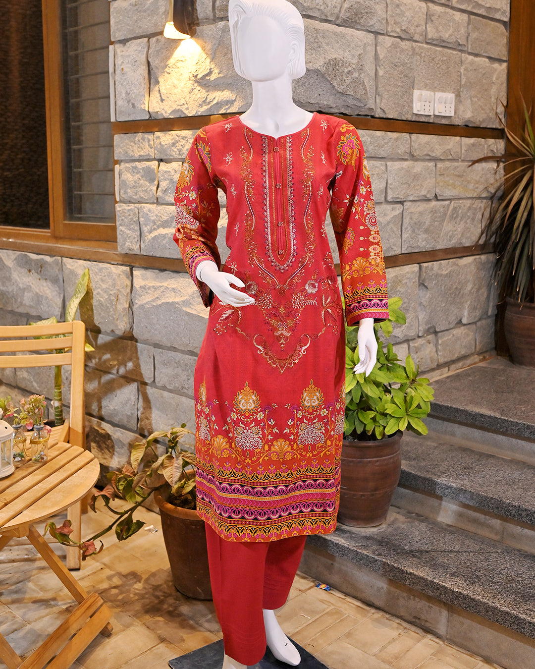 Buy 1 Get 1 Free Readymade 3 Piece Dhanak and Khaddar