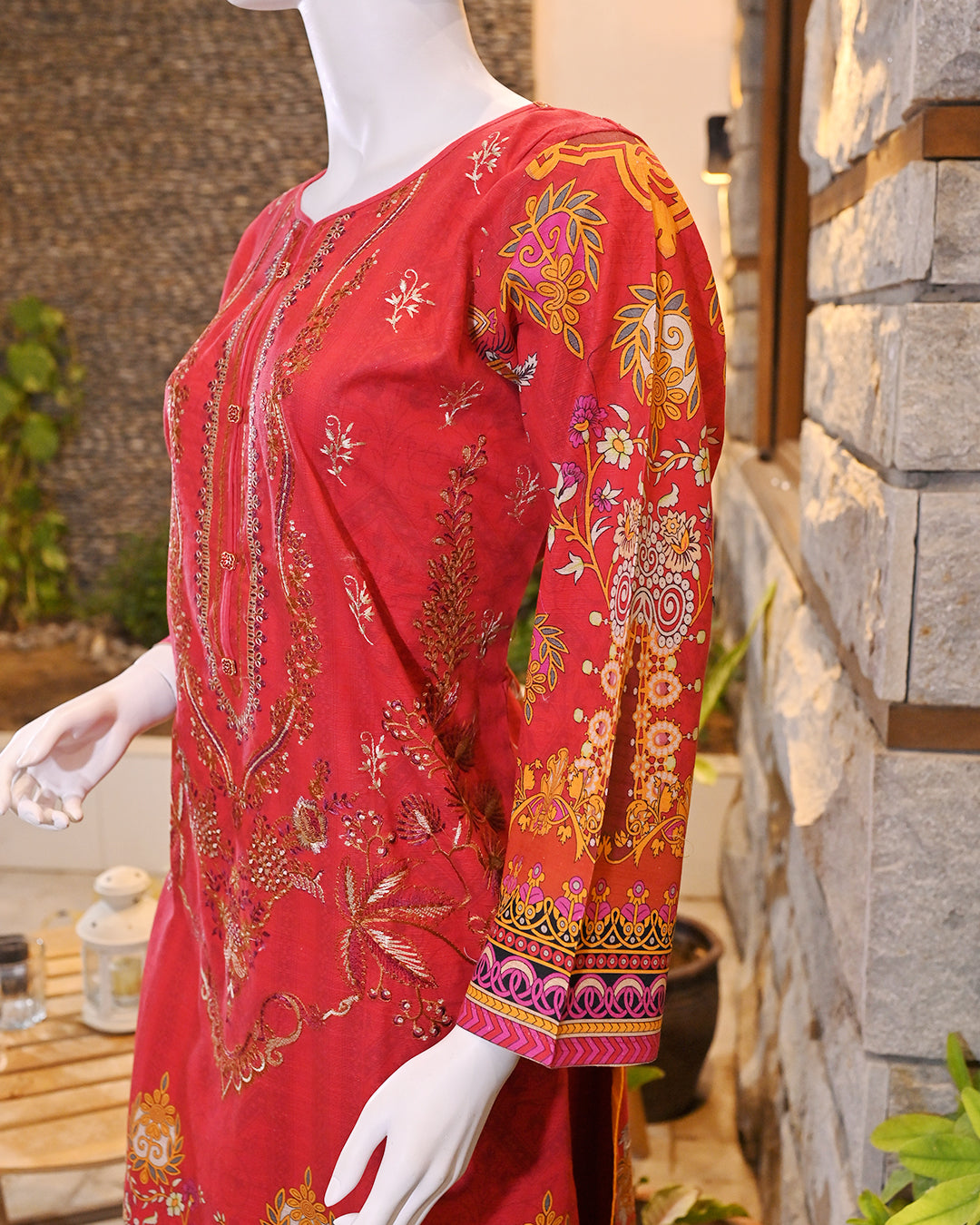 Buy 1 Get 1 Free Readymade 3 Piece Dhanak and Khaddar