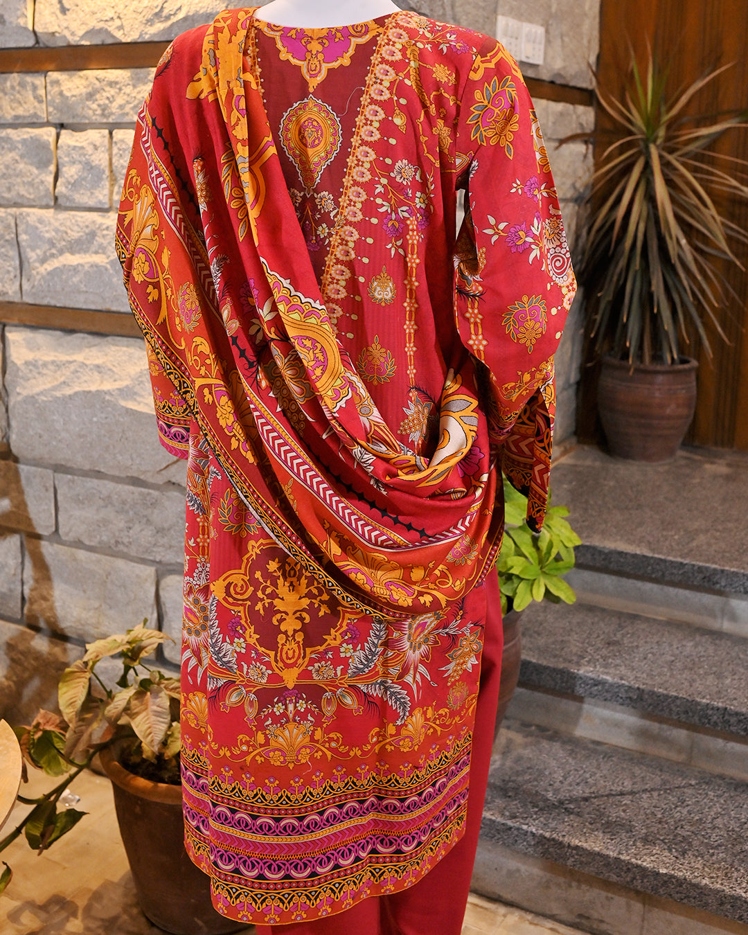 Buy 1 Get 1 Free Readymade 3 Piece Dhanak and Khaddar