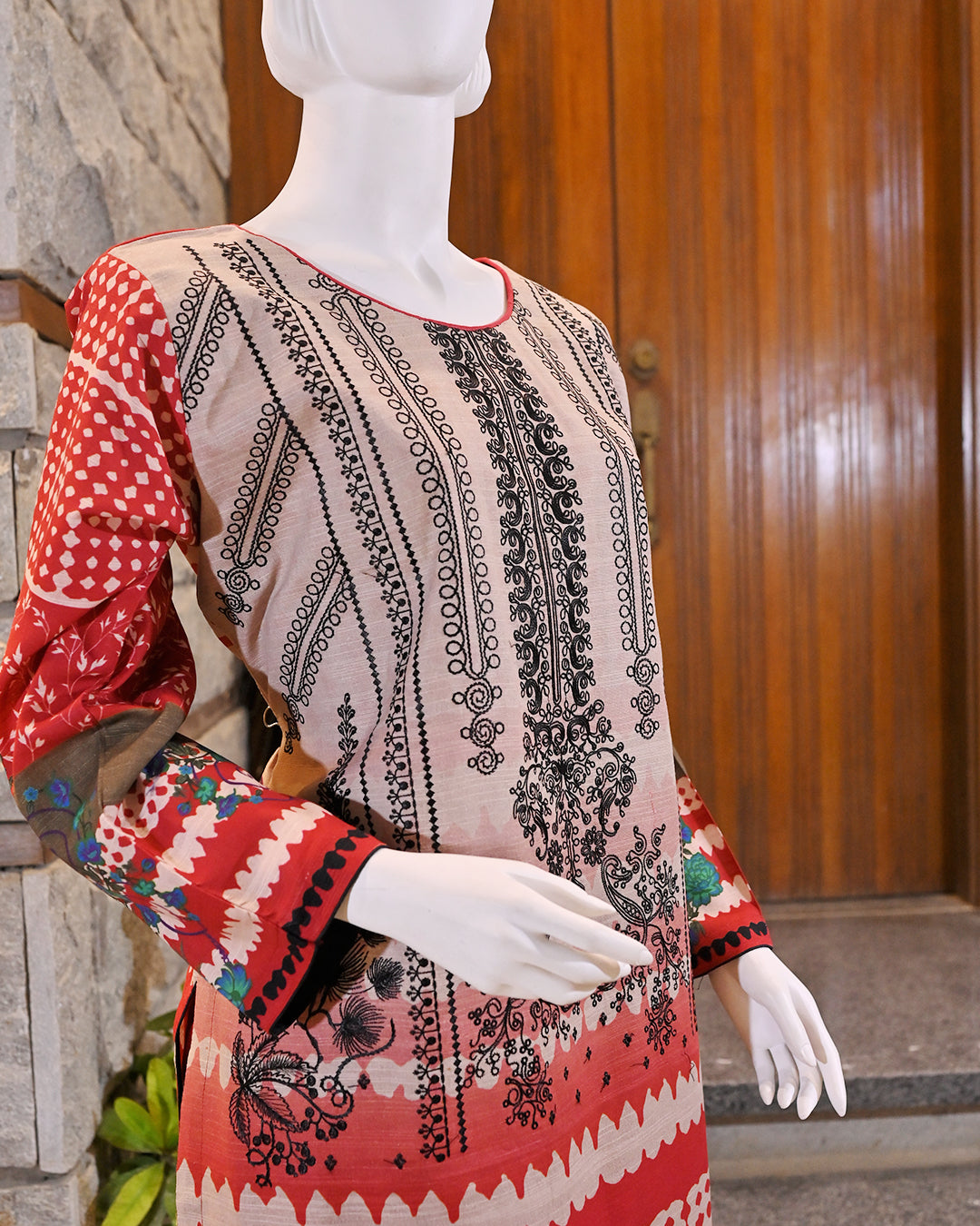 3-Piece Suit | Embroidered Khaddar  | Readymade