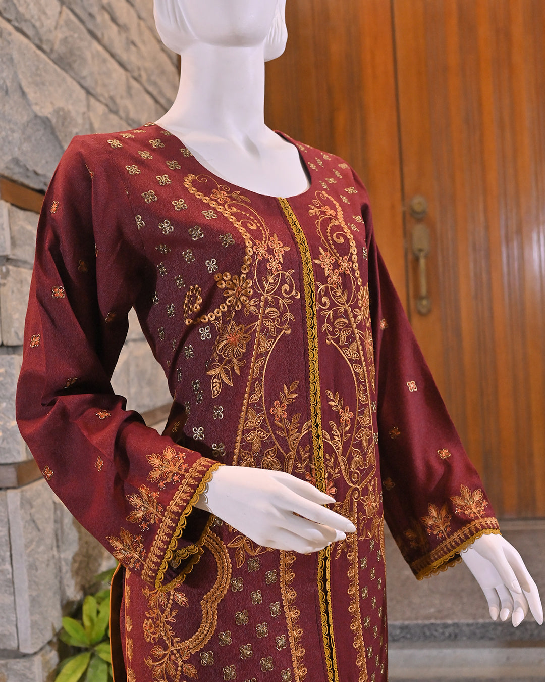 3-Piece Suit | Embroidered Karandi | Readymade