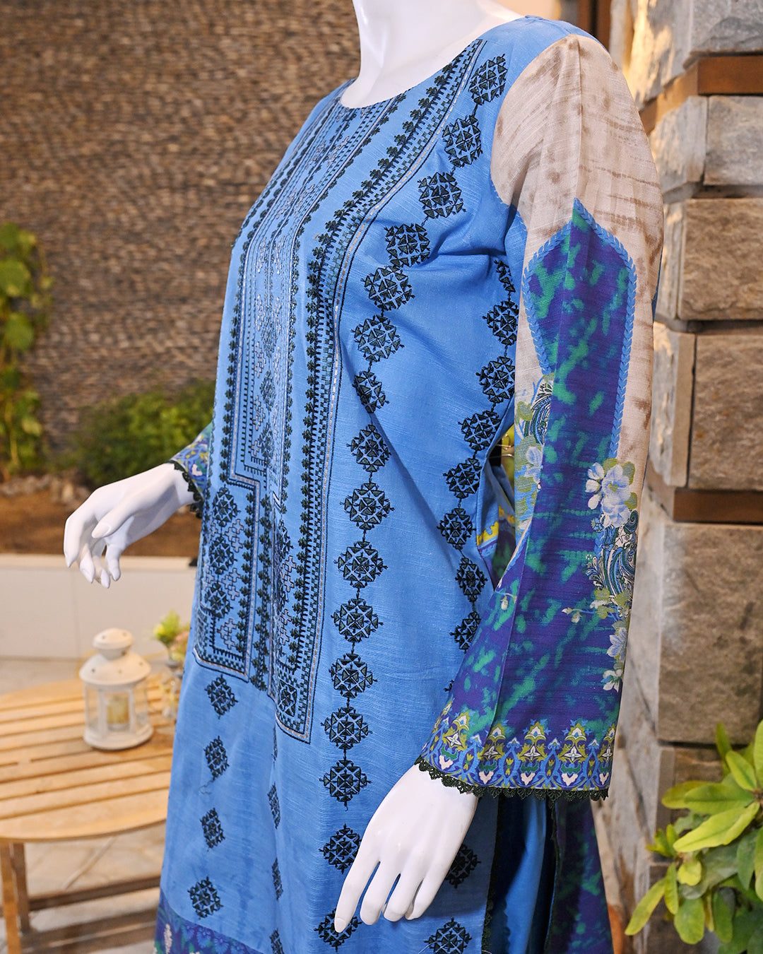 Buy 1 Get 1 Free Readymade 3 Piece Dhanak and Khaddar