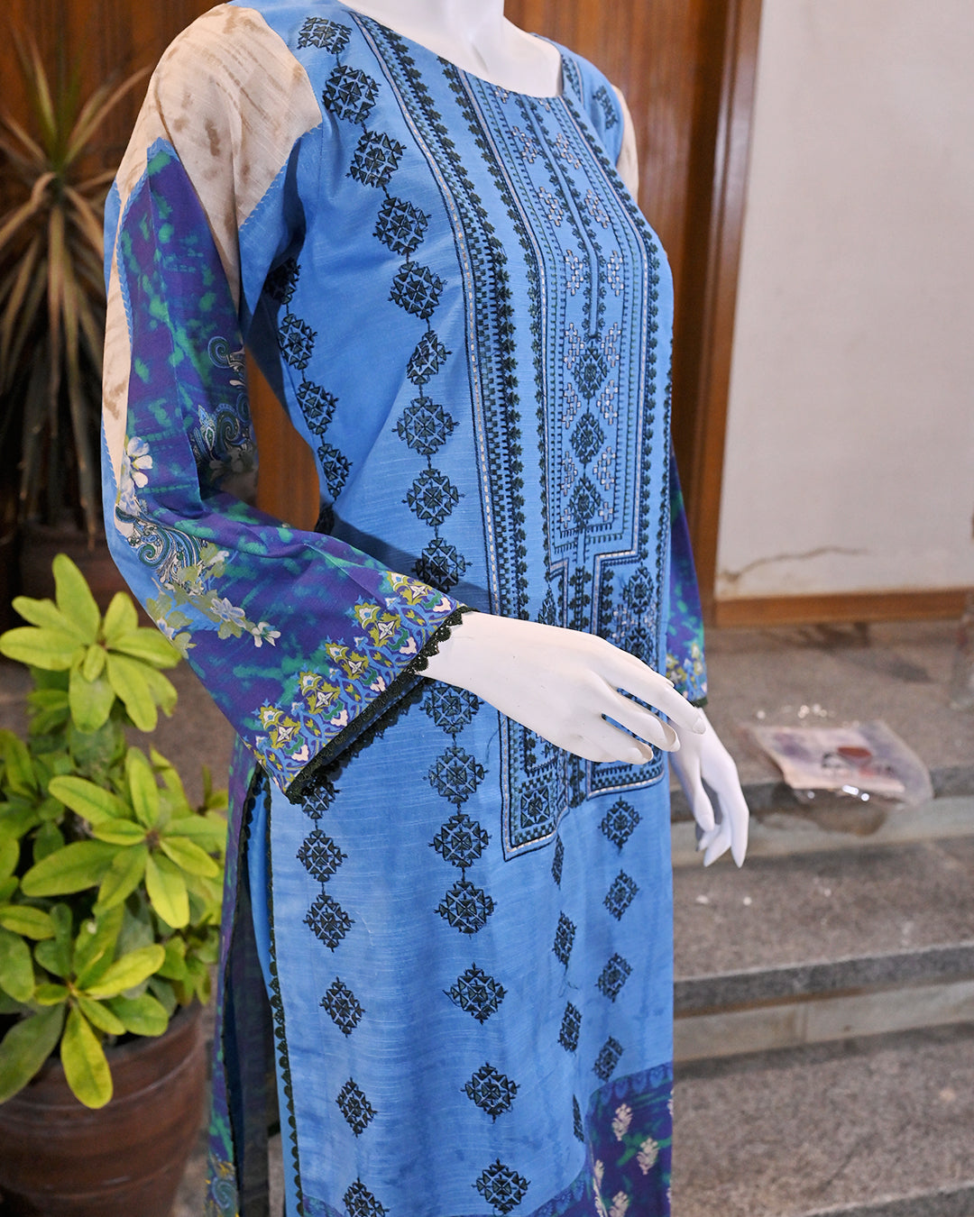 Buy 1 Get 1 Free Readymade 3 Piece Dhanak and Khaddar