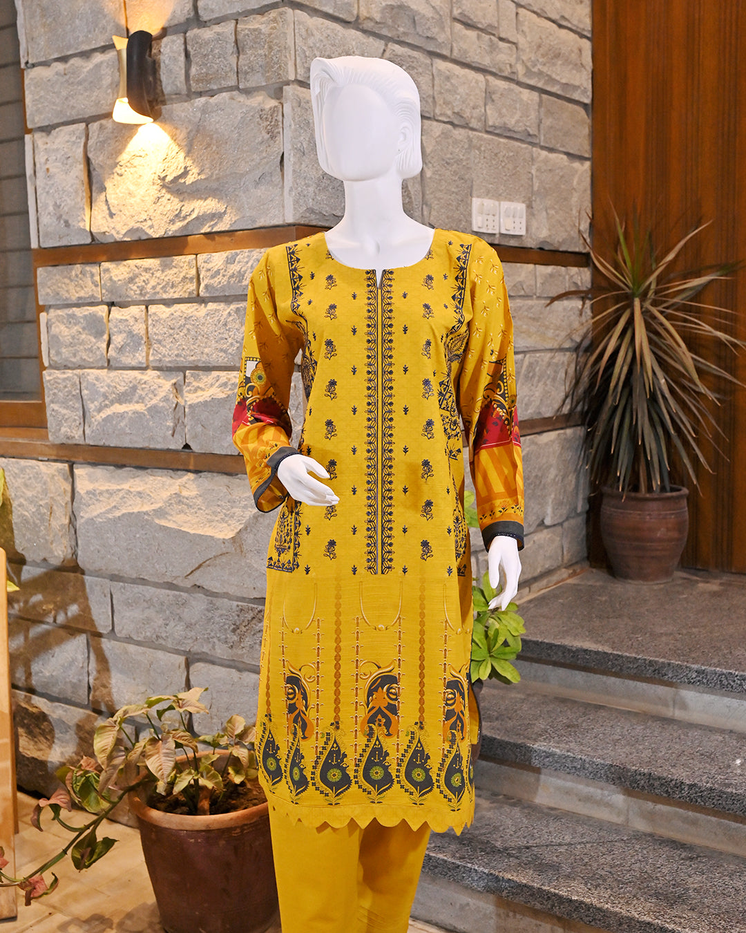 Buy 1 Get 1 Free Readymade 3 Piece Karandi and Khaddar