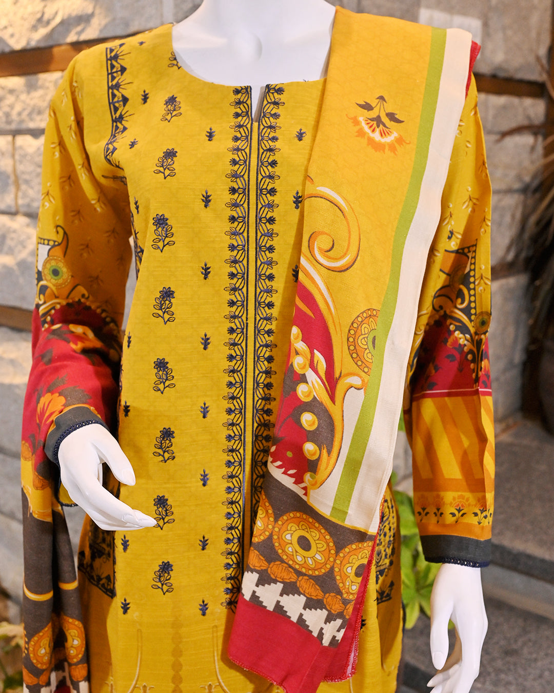 Buy 1 Get 1 Free Readymade 3 Piece Karandi and Khaddar