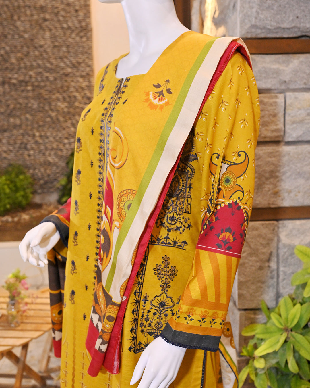 Buy 1 Get 1 Free Readymade 3 Piece Karandi and Khaddar