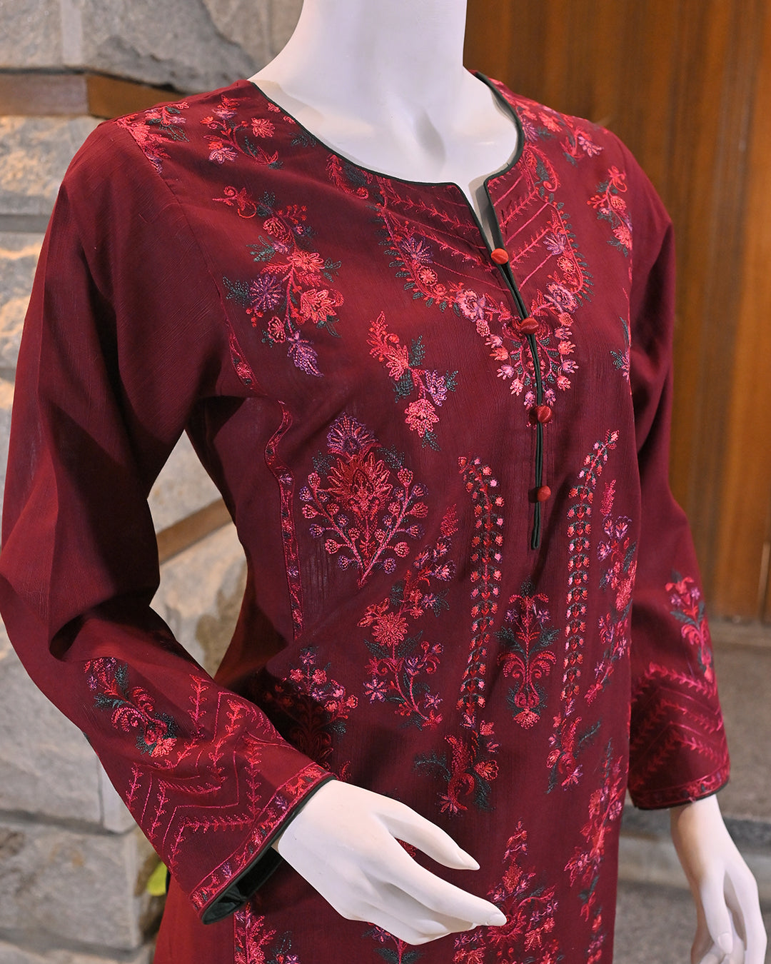 3-Piece Suit | embroidered Khaddar | Readymade