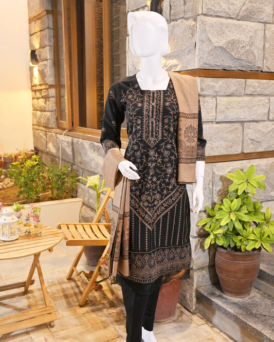 3-Piece Suit | Fancy Dhanak | Readymade
