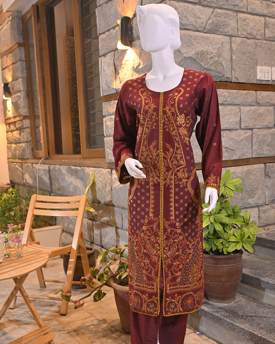 3-Piece Suit | Embroidered Karandi | Readymade
