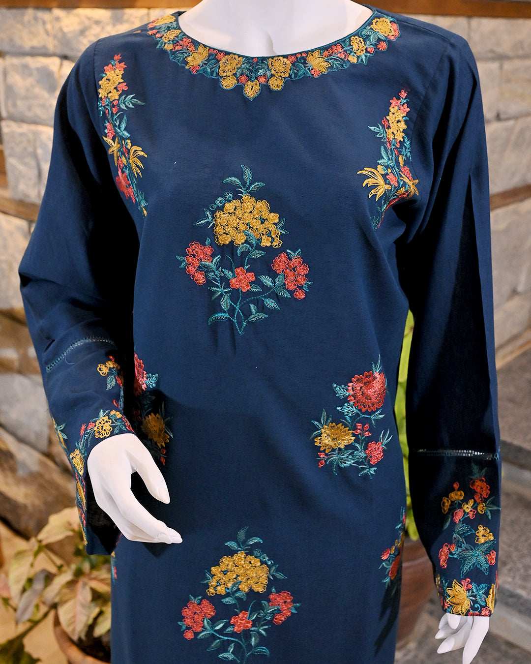 3-Piece Suit | embroidered Karandi | Readymade