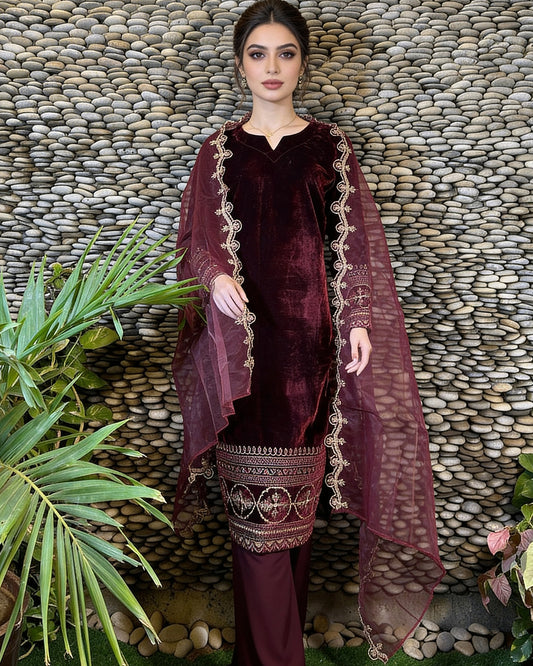 3-Piece Suit | Velvet Shirt | Readymade