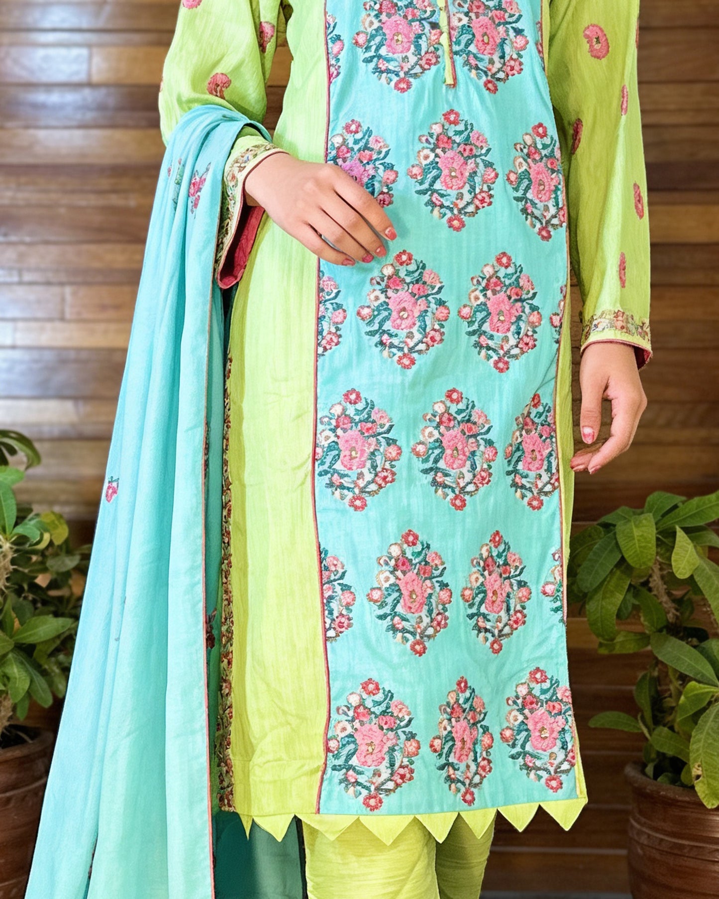 3-Piece Suit | Embroidered Khaddar | Readymade