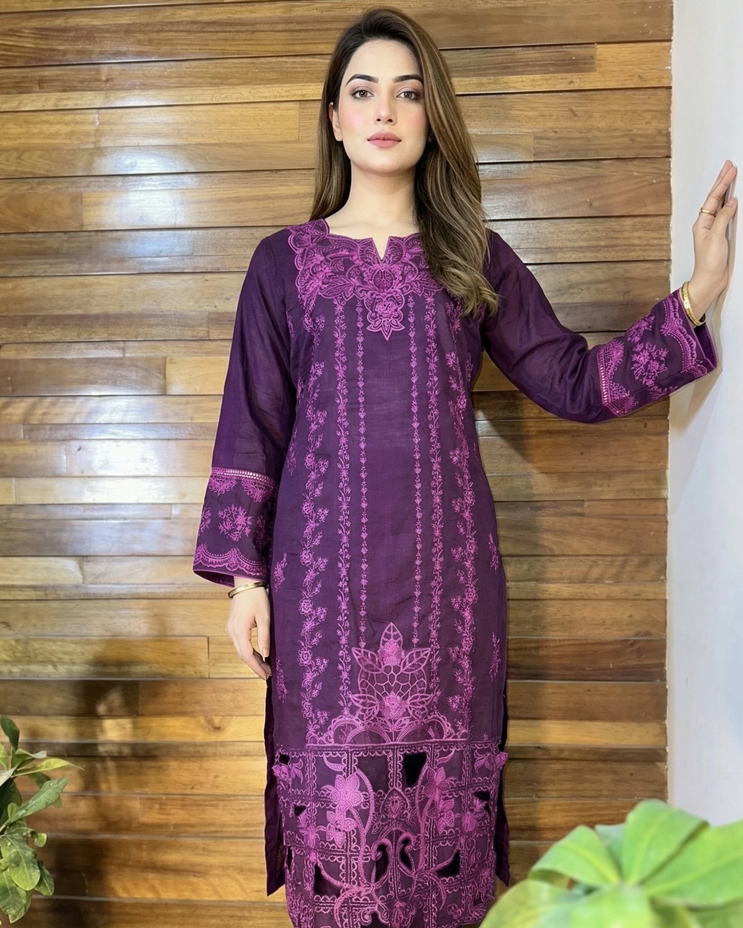 3-Piece Suit | Embroidered Khaddar | Readymade