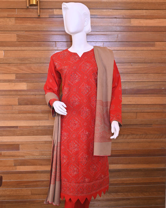 3-Piece Suit | Fancy Dhanak | Readymade