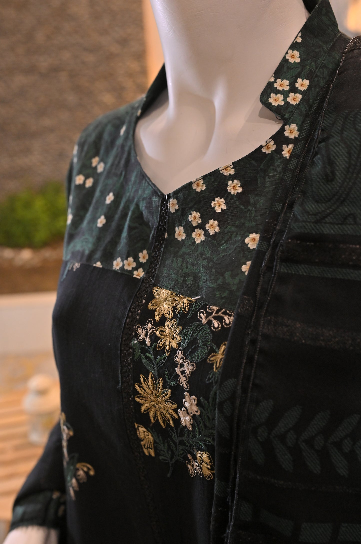 3-Piece Suit | embroidered Khaddar  | Readymade