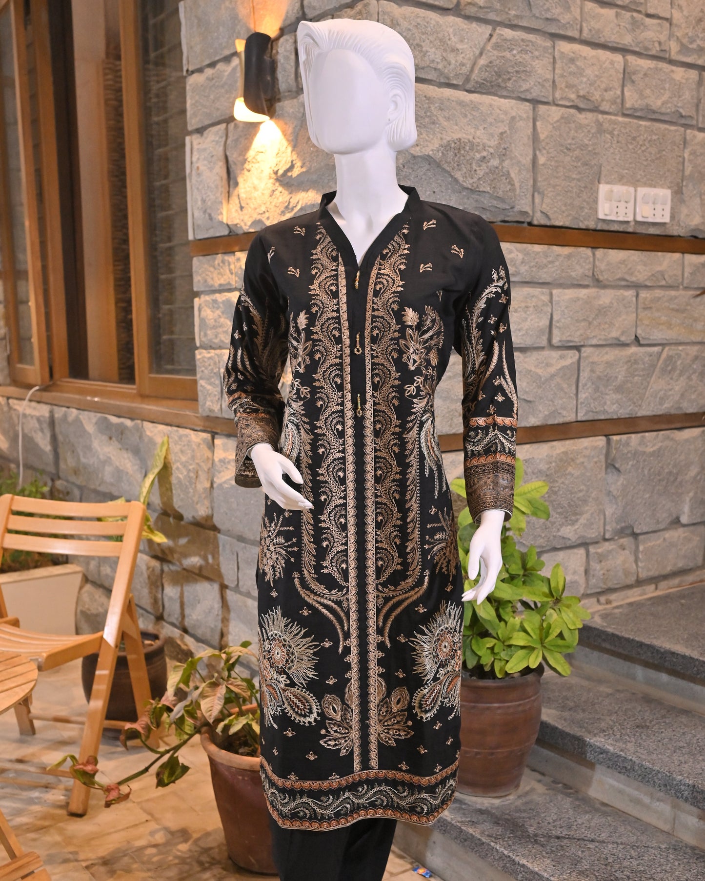 Black 3-Piece Suit | Premium Viscose | Readymade
