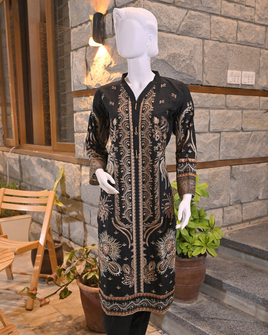 Black 3-Piece Suit | Premium Viscose | Readymade