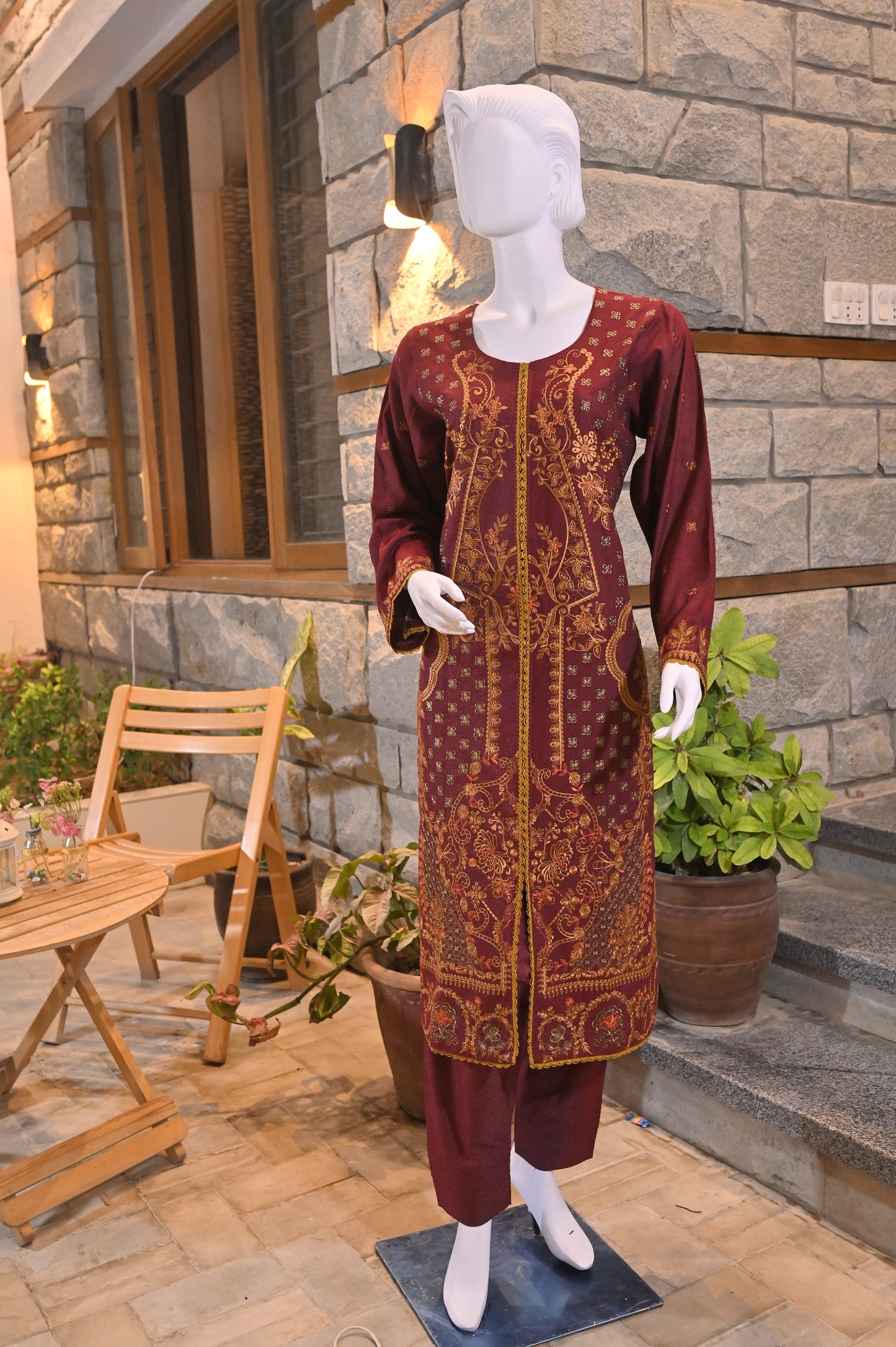 3-Piece Suit | Embroidered Karandi | Readymade