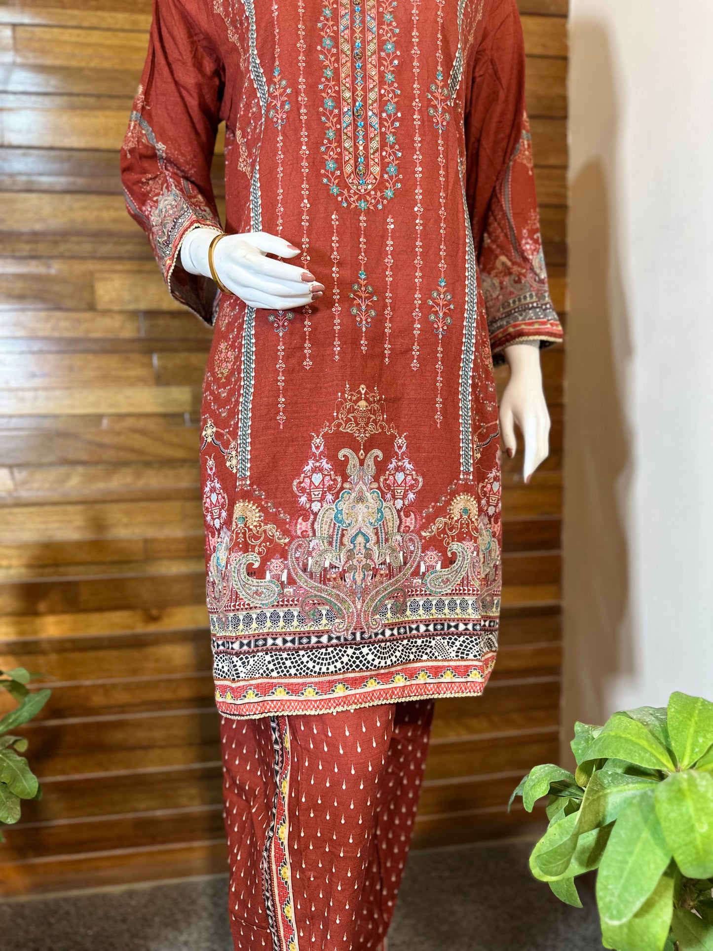 3-Piece Suit | Embroidered Khaddar | Readymade