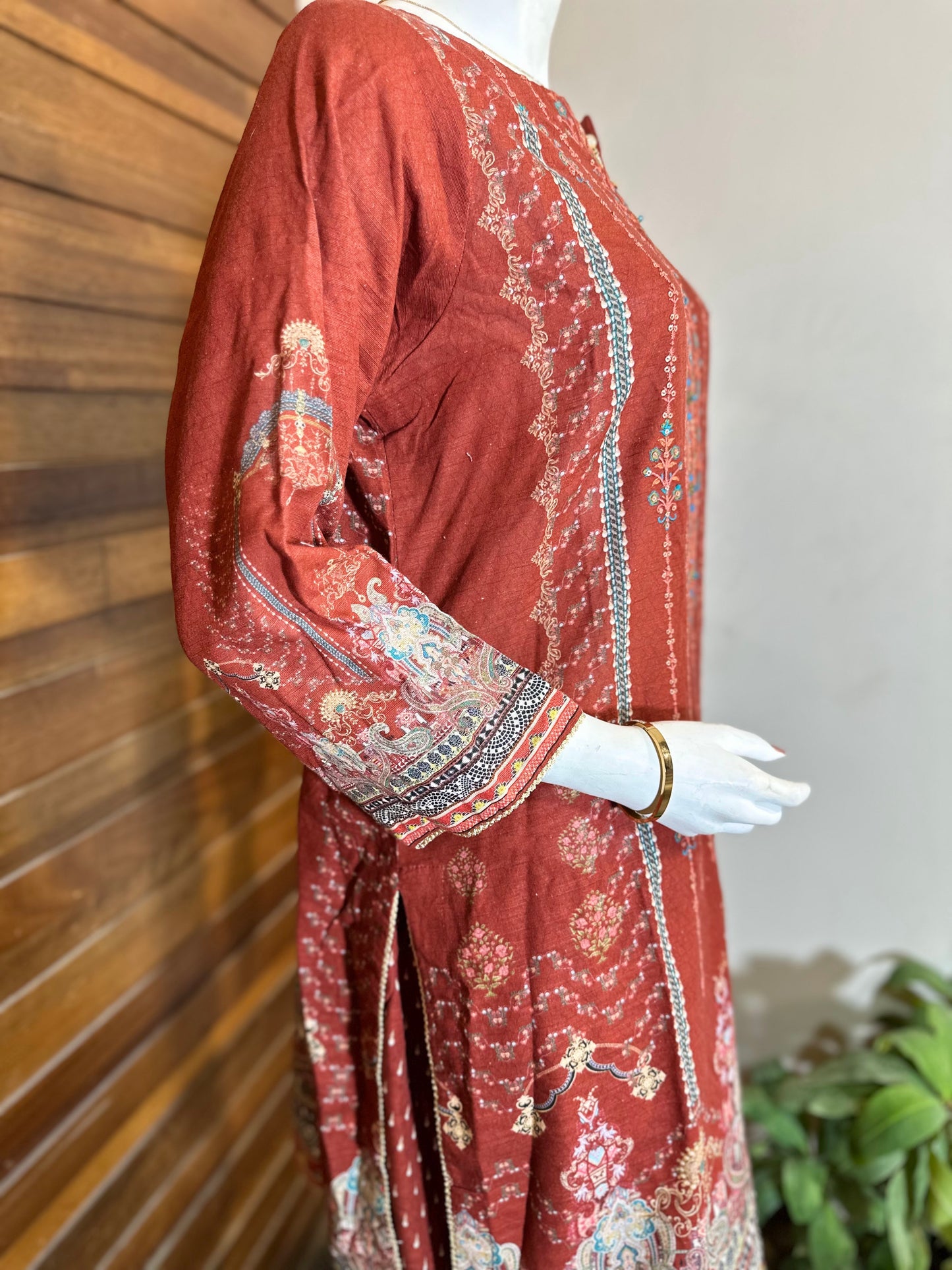 3-Piece Suit | Embroidered Khaddar | Readymade