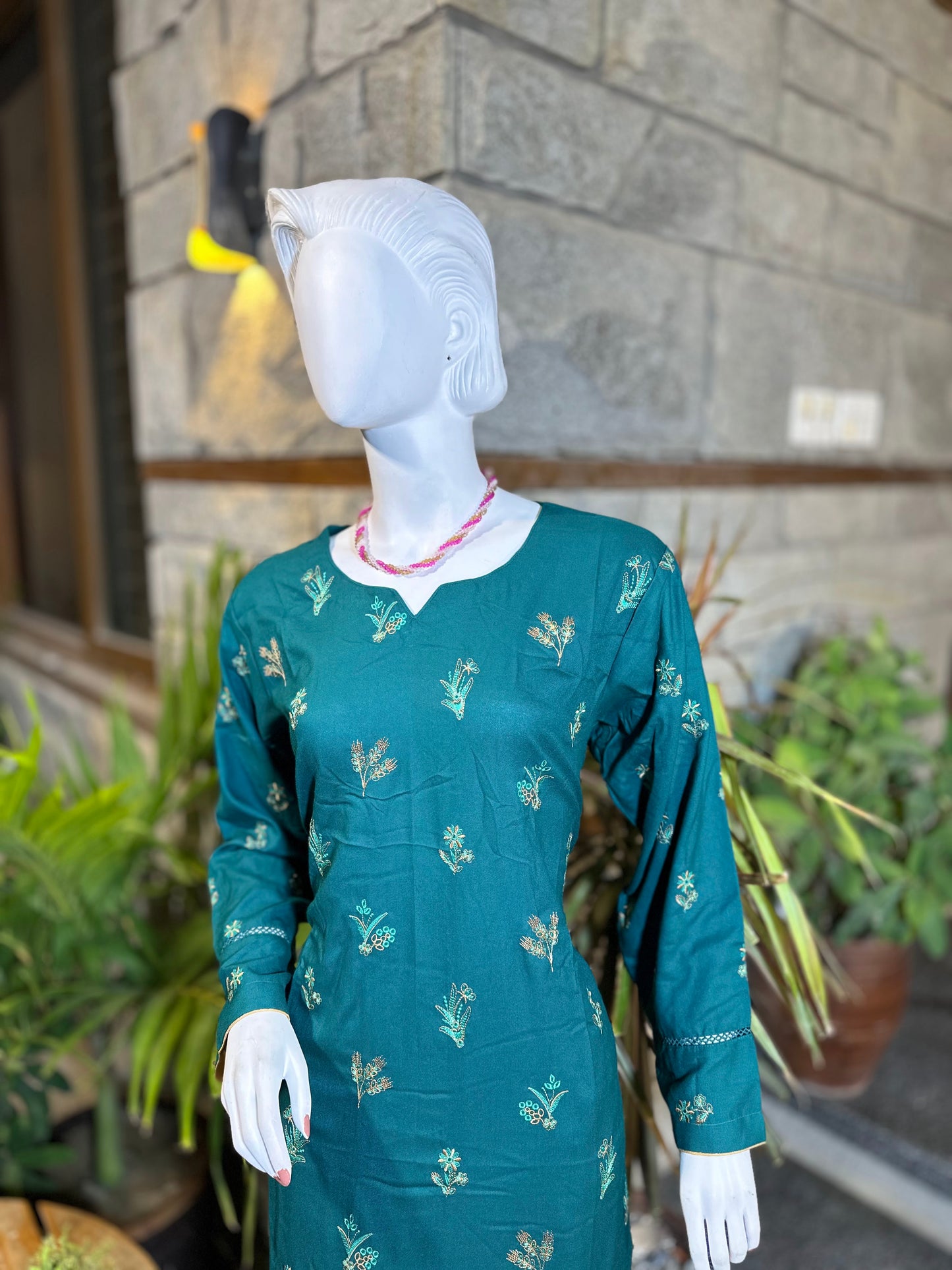 3-Piece Suit | Embroidered Dhanak | Readymade