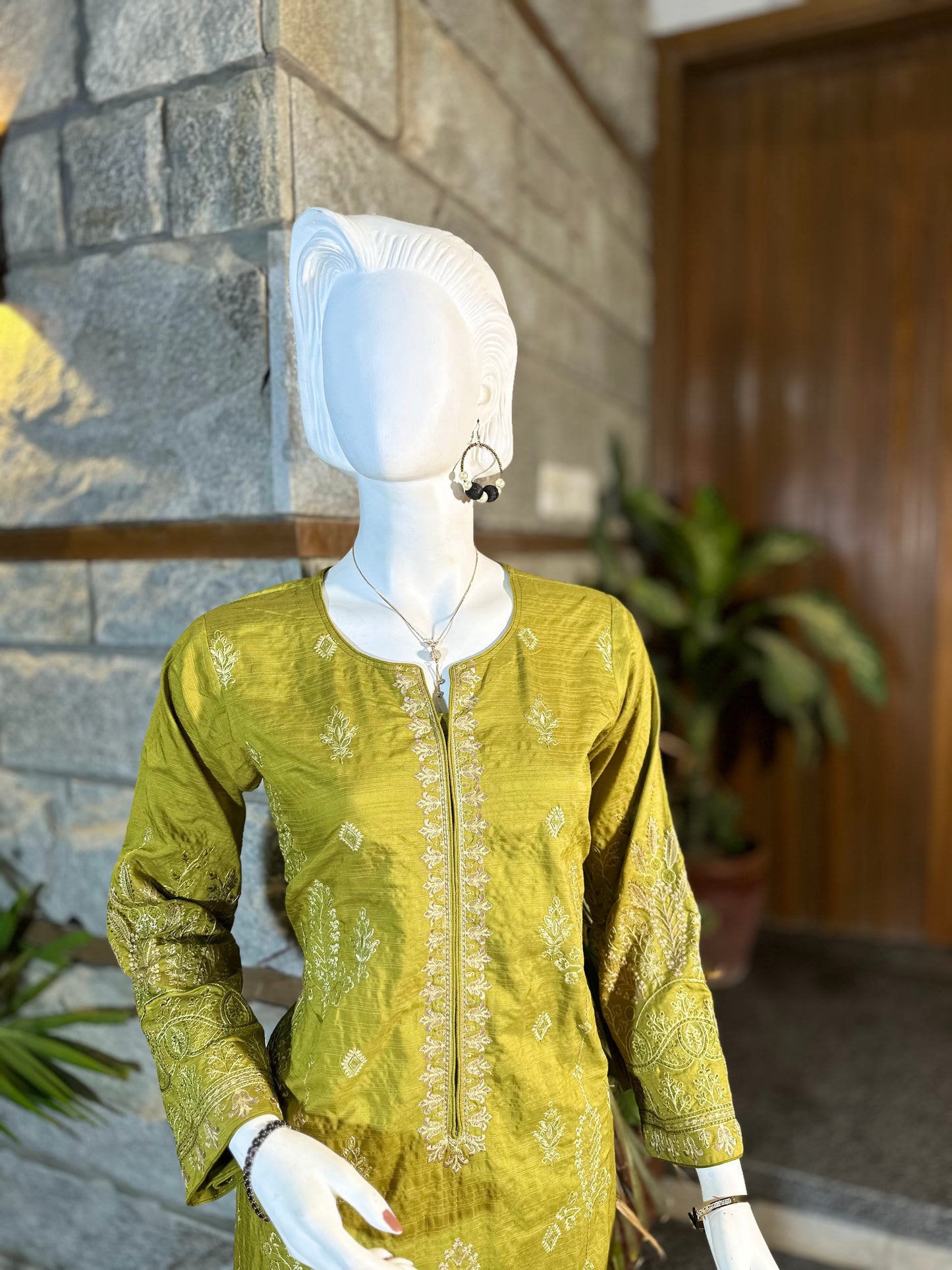 3-Piece Suit | Embroidered Dhanak | Readymade