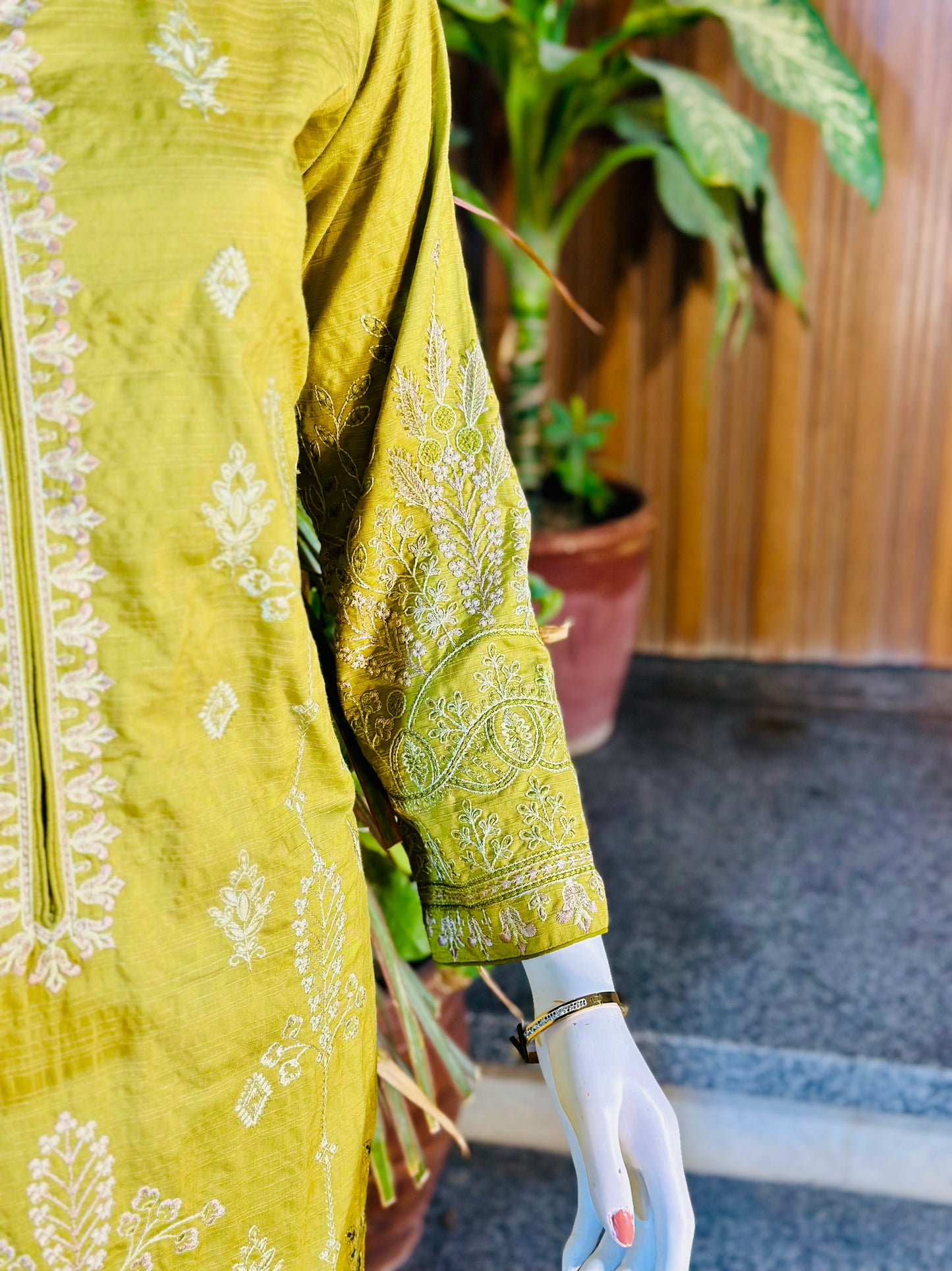 3-Piece Suit | Embroidered Dhanak | Readymade