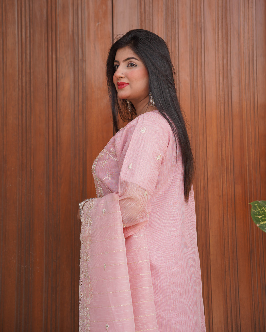 3-Piece Suit | Embroidered Organza | Readymade