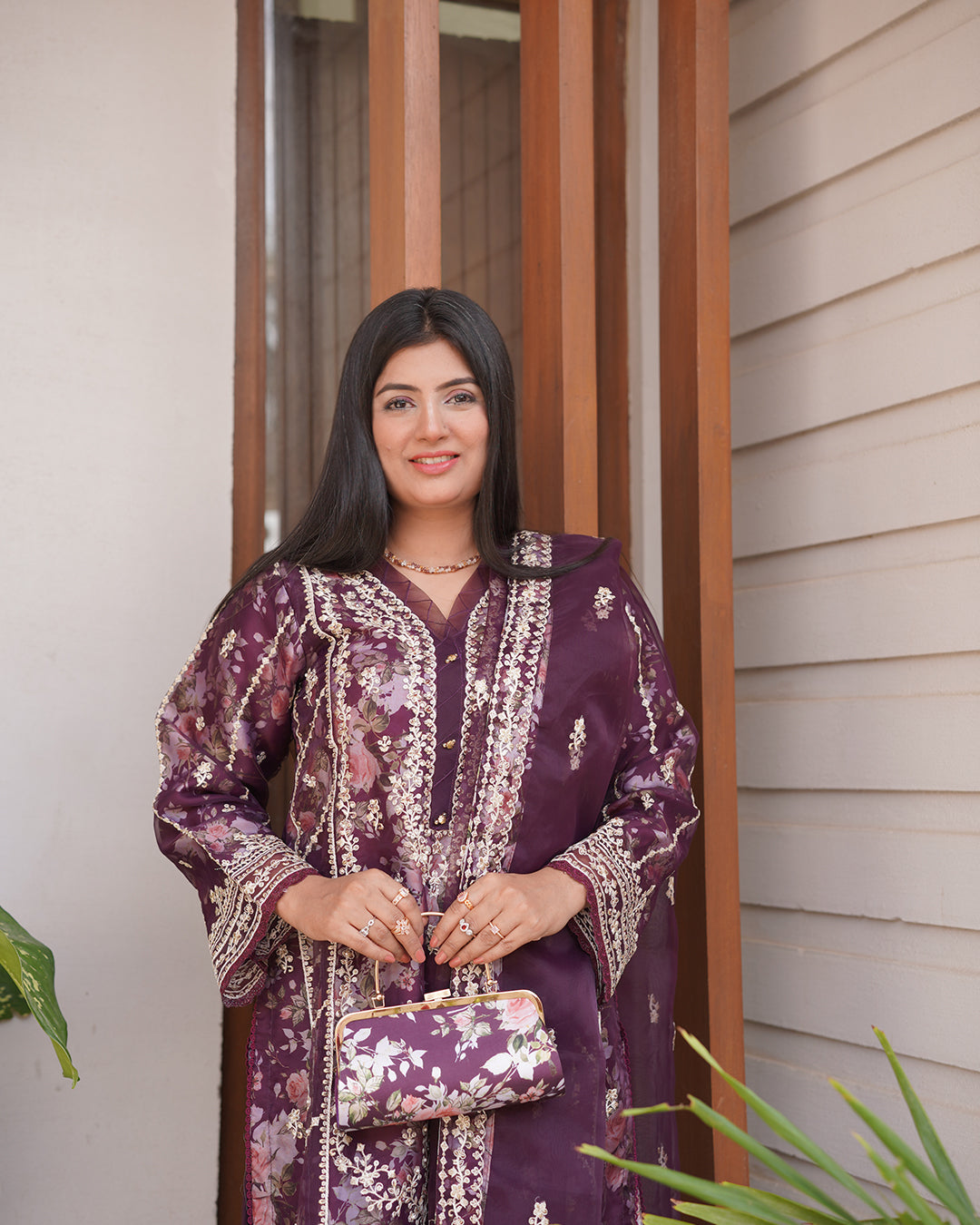 3-Piece Suit | Heavy Embroidered Organza | Readymade